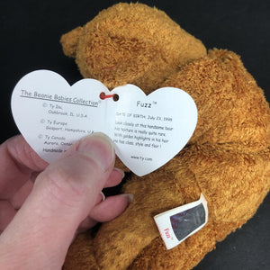 Fuzz the Bear Beanie Baby