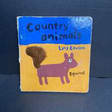 Load image into Gallery viewer, Country Animals (Lucy Cousins) -touch &amp; feel board
