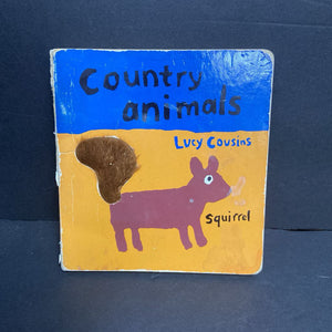 Country Animals (Lucy Cousins) -touch & feel board