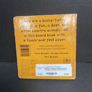 Country Animals (Lucy Cousins) -touch & feel board