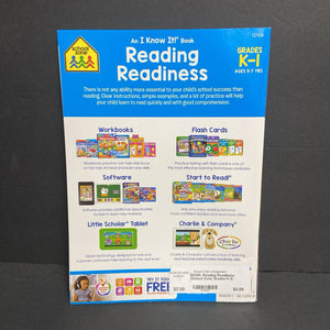 Reading Readiness (School Zone Grades K-1) (Language) -workbook paperback