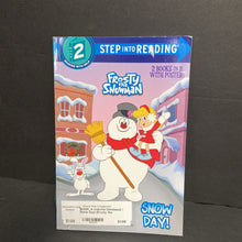 Load image into Gallery viewer, A Colorful Christmas! / Snow Day! (Frosty the Snowman) (Step Into Reading Level 2) (Season: Winter, Holiday: Christmas) (Courtney Carbone &amp; Xiomara Nieves) -character reader paperback
