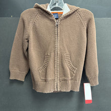Load image into Gallery viewer, boys baby gap brwn hooded zip sweatshirt
