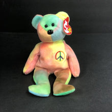 Load image into Gallery viewer, Peace the Bear Beanie Baby
