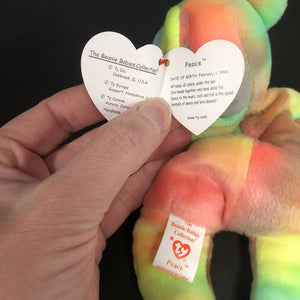 Peace the Bear Beanie Baby