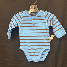 Load image into Gallery viewer, Striped Button Onesie
