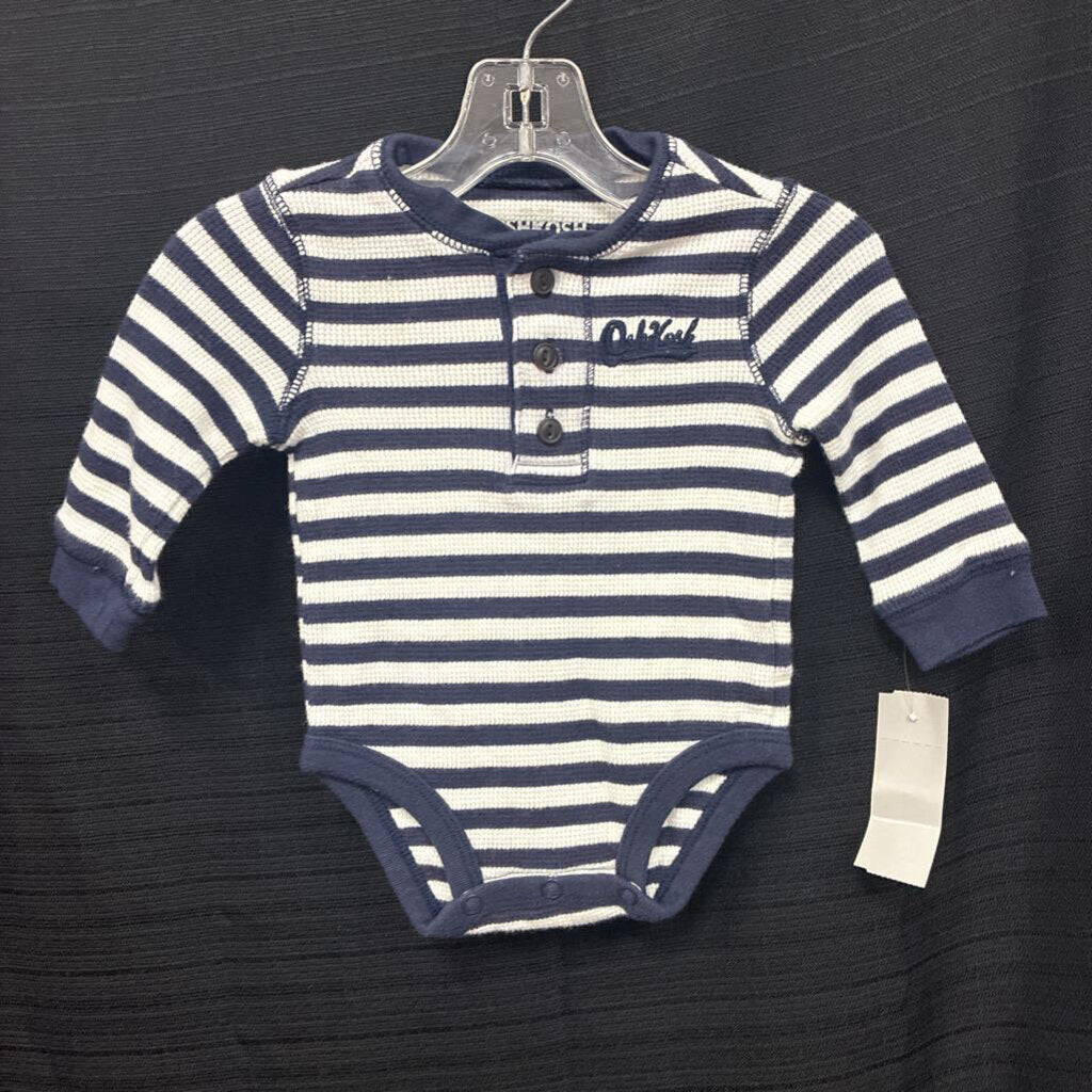 Striped Button Onesie