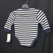 Load image into Gallery viewer, Striped Button Onesie
