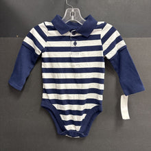 Load image into Gallery viewer, Striped Polo Onesie
