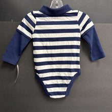 Load image into Gallery viewer, Striped Polo Onesie
