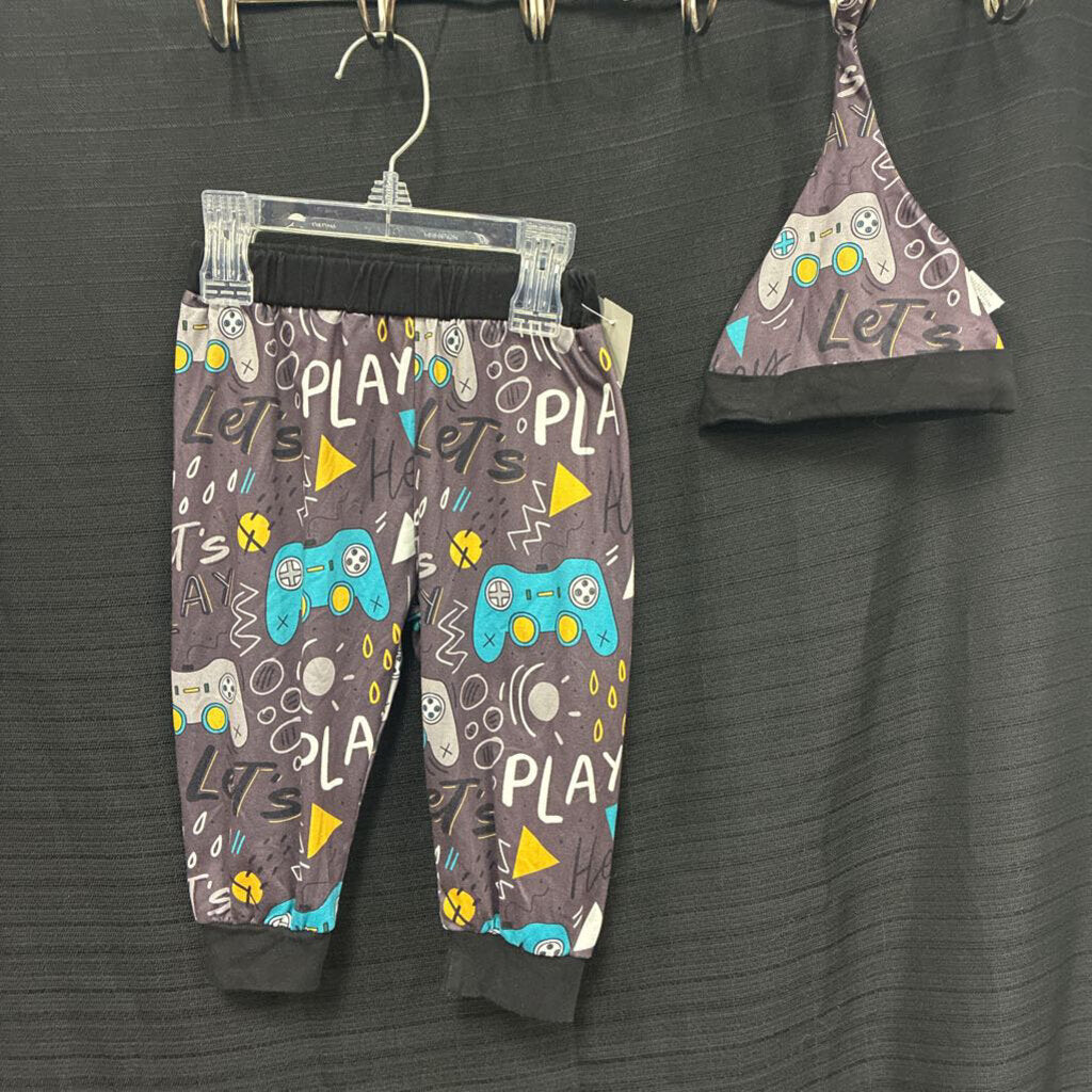 Video Game Pants w/ matching hat