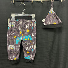 Load image into Gallery viewer, Video Game Pants w/ matching hat
