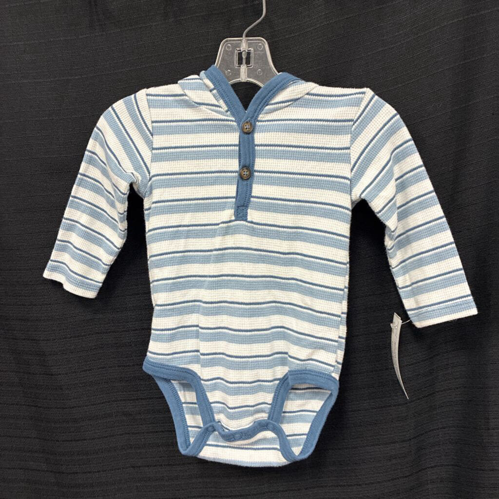 Striped Hooded Onesie