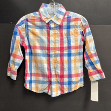 Load image into Gallery viewer, Plaid Button Down Shirt

