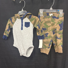 Load image into Gallery viewer, 2pc Hooded Camo Outfit

