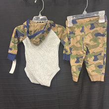 Load image into Gallery viewer, 2pc Hooded Camo Outfit
