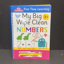 Load image into Gallery viewer, My Big Wipe Clean Numbers (First Time Learning) (Math) -workbook paperback
