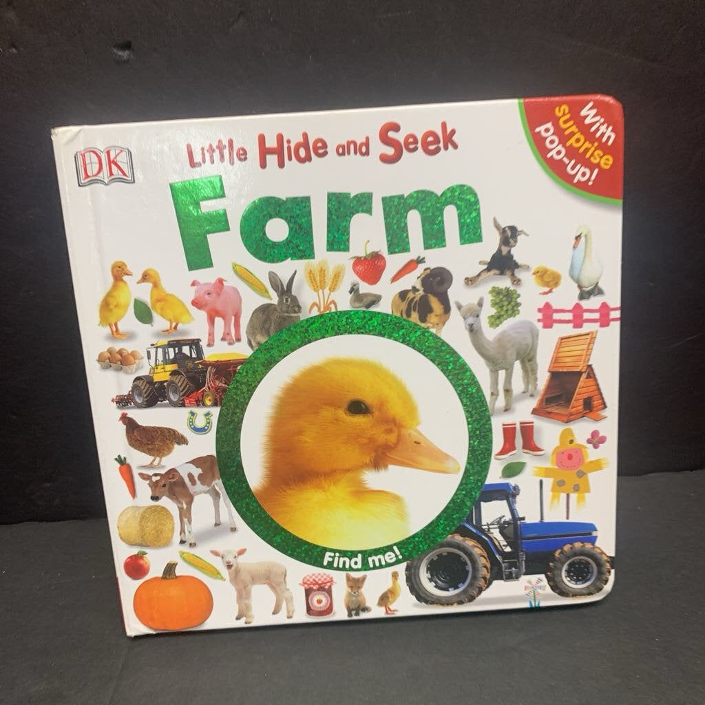 Little Hide and Seek Farm (DK) (Dawn Sirett) -pop up board