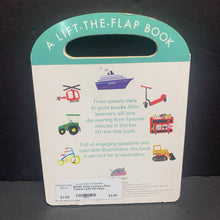 Load image into Gallery viewer, Early Learners First Vehicles (Lift-the-Flap) -educational board
