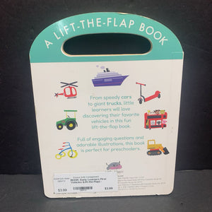 Early Learners First Vehicles (Lift-the-Flap) -educational board