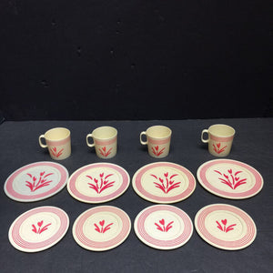 Globe Cook n' Serve Play Dishes Set 1950's Vintage Collectible (Chilton)