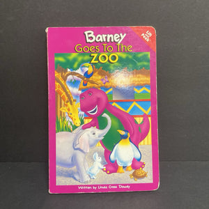 Barney Goes to the Zoo -character board