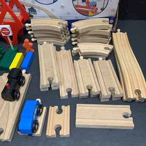 Deluxe Wooden Train Track Set