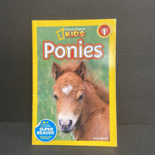 Load image into Gallery viewer, Ponies (National Geographic Kids Level 1) (Laura Marsh) (Mammals) -educational reader paperback

