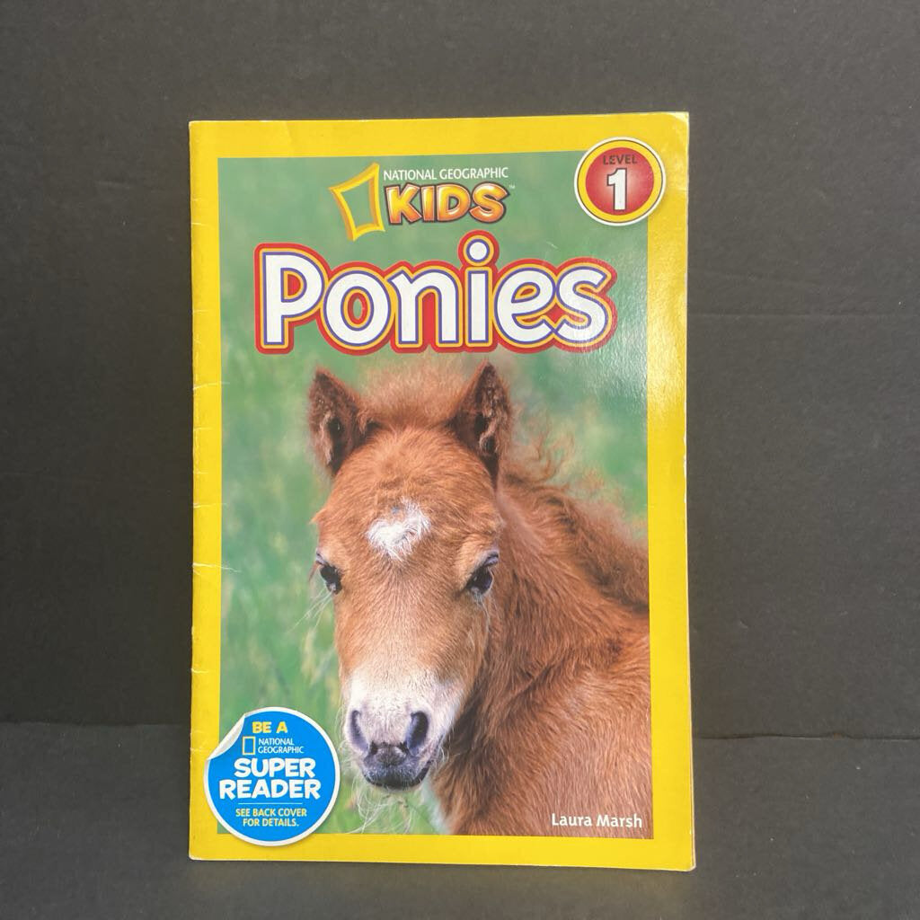 Ponies (National Geographic Kids Level 1) (Laura Marsh) (Mammals) -educational reader paperback