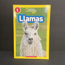 Load image into Gallery viewer, Llamas (National Geographic Kids Level 1) (Maya Myers) (Mammals) -educational reader paperback
