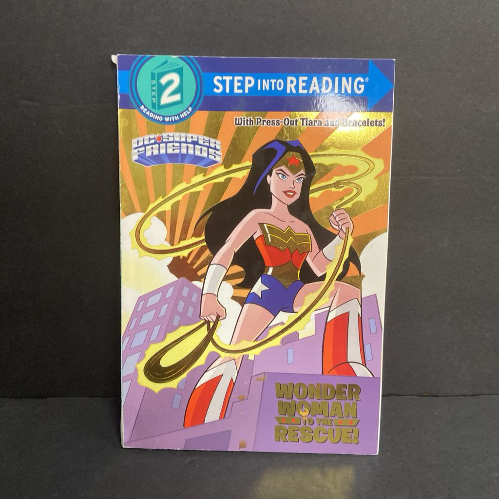 Wonder Woman To The Rescue! (DC Comics / DC Super Friends) (Step Into Reading Level 2) (Courtney Carbone) -character reader paperback