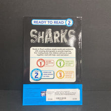 Load image into Gallery viewer, Sharks (Ready to Read Level 2) (Sea Animals/Sharks) -educational reader paperback
