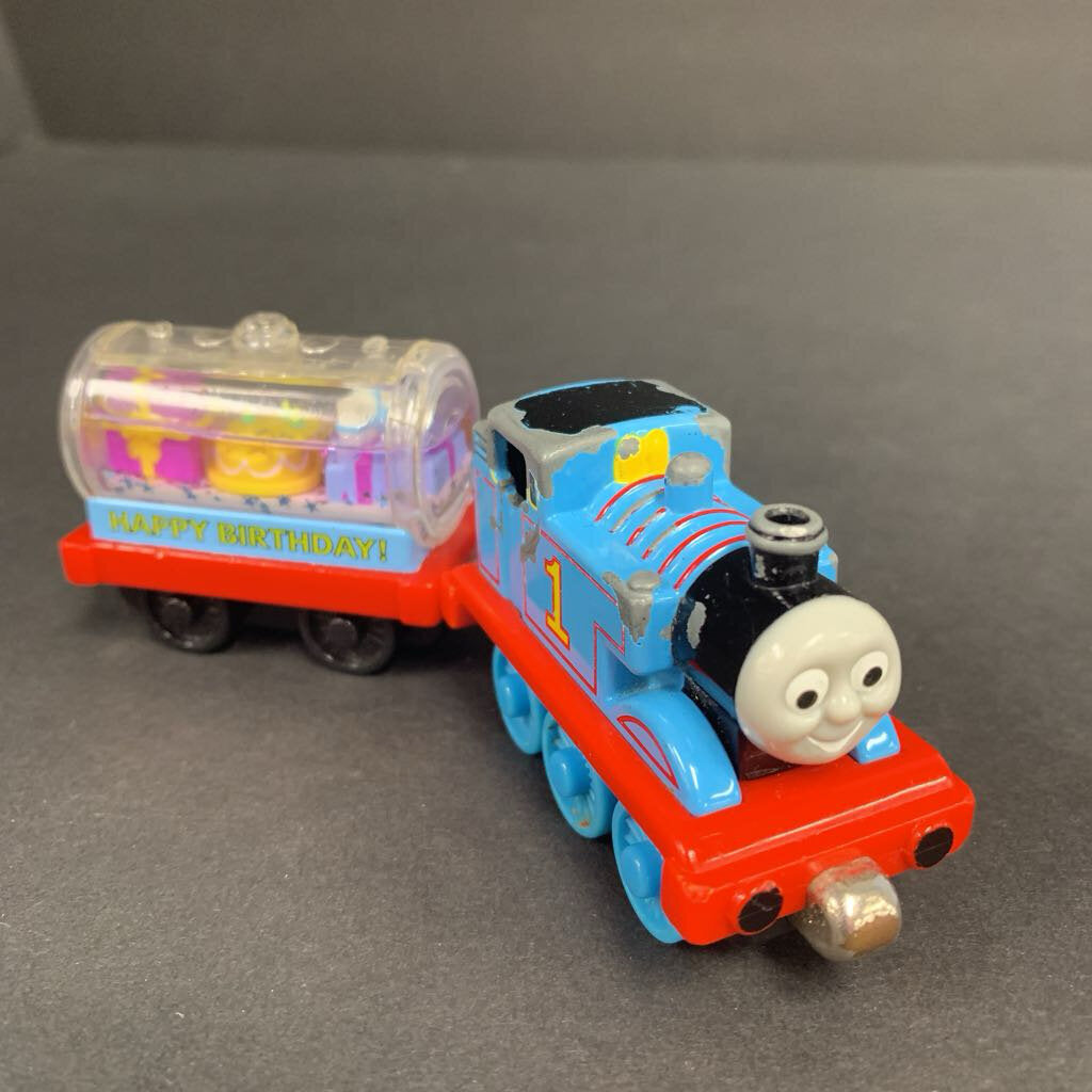 Thomas Happy Birthday Diecast Train Engine w/Tender