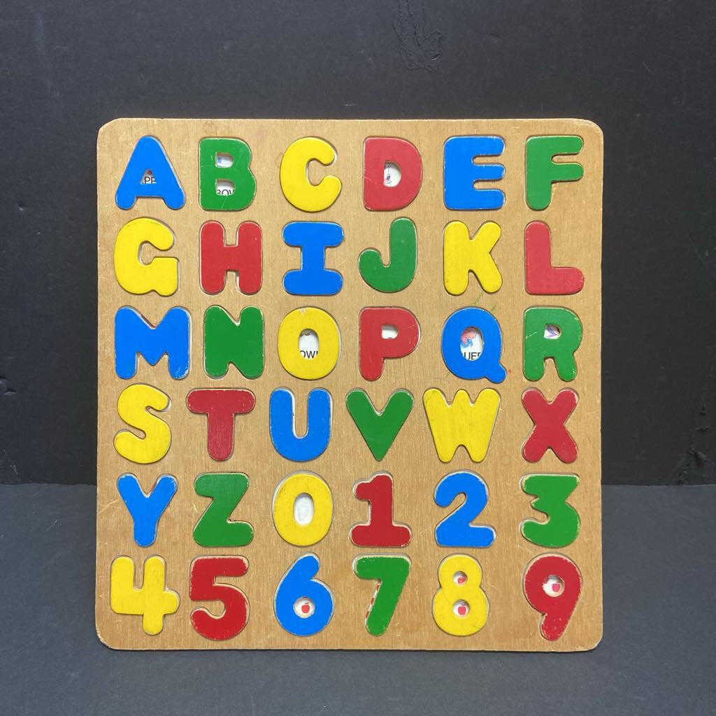 36pc Wooden Letters & Numbers Puzzle
