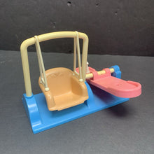 Load image into Gallery viewer, Dollhouse Swing Set 1993 Vintage Collectible

