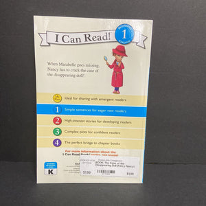 The Case of the Disappearing Doll (Fancy Nancy) (I Can Read Level 1) -character reader paperback