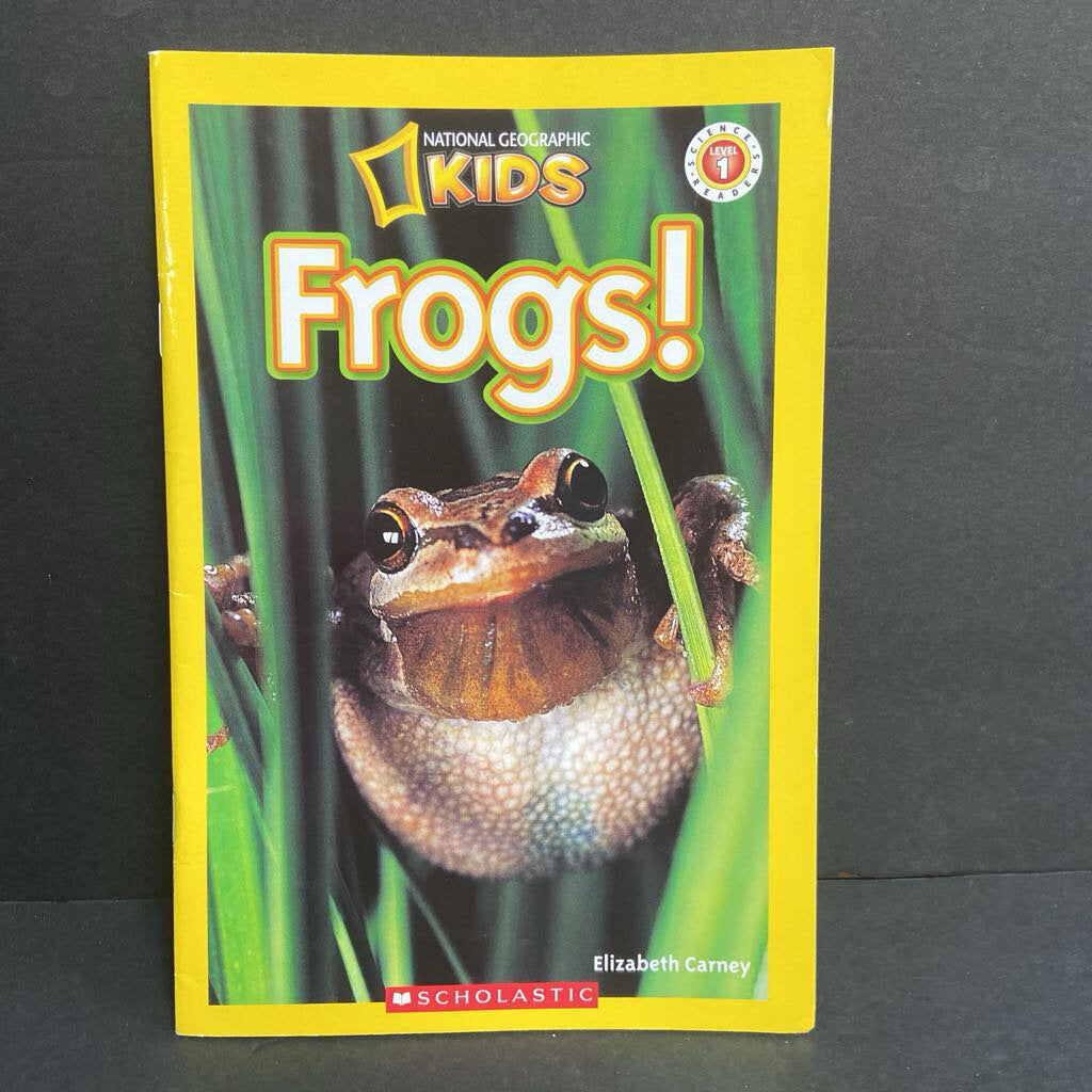 Frogs! (National Geographic Kids Level 1) (Elizabeth Carney) (Amphibians) -educational reader paperback