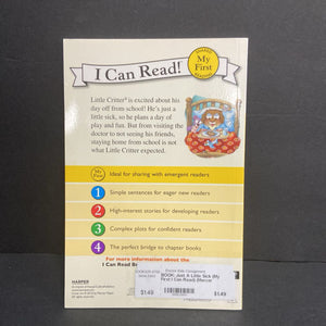 Just A Little Sick (My First I Can Read) (Mercer Mayer) (Little Critter) -character reader paperback