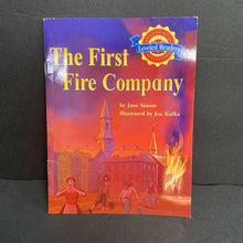 Load image into Gallery viewer, The First Fire Company (Houghton Mifflin Leveled Readers) (Jane Simon) (Notable Event) -educational reader paperback
