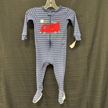 Load image into Gallery viewer, Striped Firetruck Sleepwear

