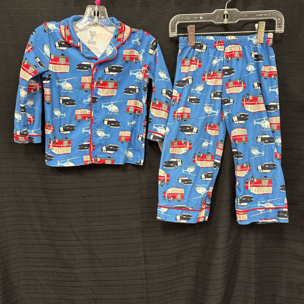 2pc Rescue Vehicles Sleepwear