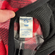 Load image into Gallery viewer, Plaid Hooded Zip Sweatshirt
