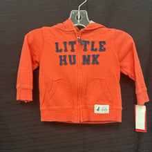 Load image into Gallery viewer, boys carters peach hooded zip sweatshirt
