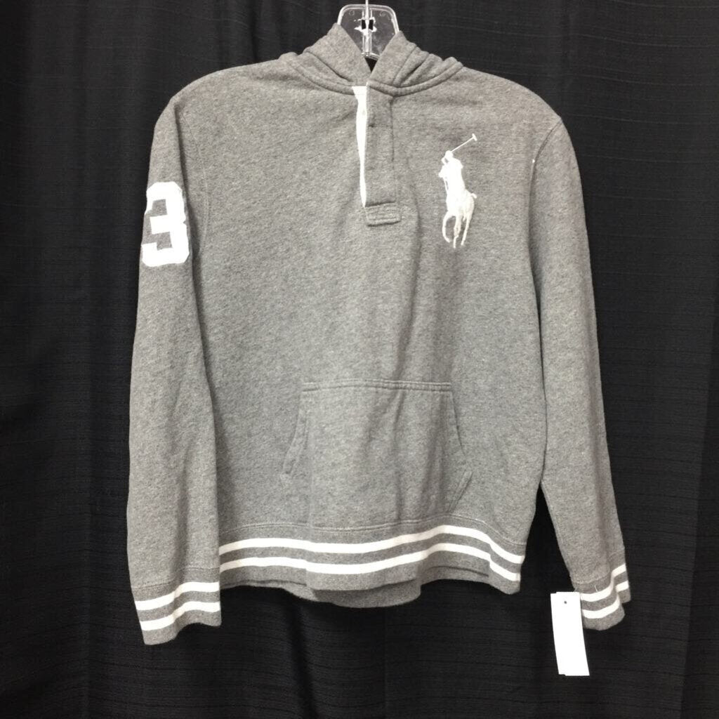 Hooded Button Sweatshirt