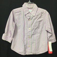 Load image into Gallery viewer, boys place pur striped polo shirt
