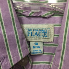 Load image into Gallery viewer, boys place pur striped polo shirt
