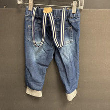 Load image into Gallery viewer, Denim Suspender Pants
