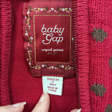Load image into Gallery viewer, girls babygap red/brwn zp-jacket

