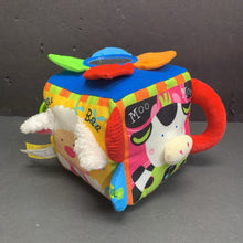 Load image into Gallery viewer, K&#39;s Kids Sensory Musical Farmyard Cube w/ Teether Battery Operated

