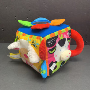 K's Kids Sensory Musical Farmyard Cube w/ Teether Battery Operated